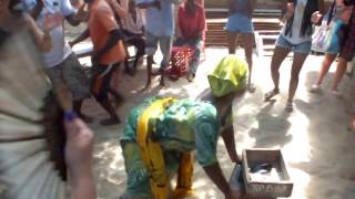 Dancing on island in Menai bay Zanzibar Tanzania march 2017 [upl. by Arikihs]