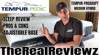 TEMPURPEDIC PROADAPT  MEDIUM HYBRID  SLEEP REVIEW [upl. by Cowen]