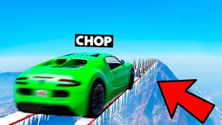 CHOP VS FROSTY AMAZING PARKOUR CHALLENGE GTA 5 [upl. by Adamski355]