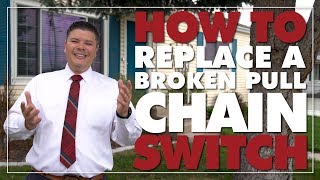 How To Replace A Broken Pull Chain Switch On A Ceiling Fan [upl. by Cull]