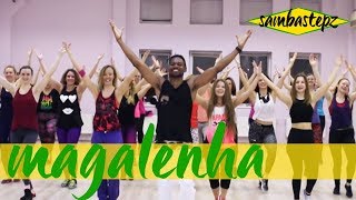 Magalenha Samba Zumba  How to dance Magalenha  Sergio Mendes [upl. by Marvella]