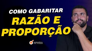 Como Gabaritar Razão e Proporção [upl. by Nehte]