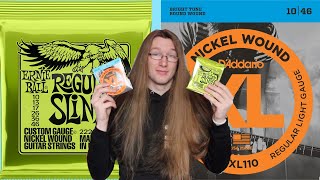 Ernie Ball VS D’Addario Guitar Strings [upl. by Mahtal]