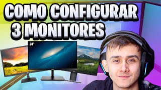 COMO CONFIGURAR 3 MONITORES EM UM PC Nvidia Surround [upl. by Etterual690]