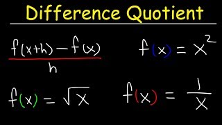 Difference Quotient [upl. by Eilsehc242]