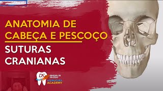 Suturas Cranianas  ANATOMIA DE CABEÇA E PESCOÇO [upl. by Asum]