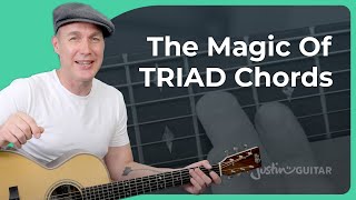 How to Easily Play Triad Chords on Guitar [upl. by Mohl]