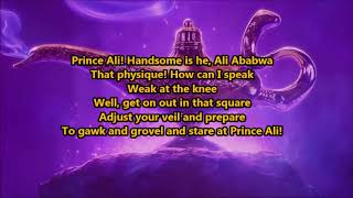 Will Smith Prince Ali From Aladdin Lyrics HeyLyrics [upl. by Houghton991]