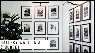 DIY Gallery Wall  Dollar Tree Hacks [upl. by Yaj]