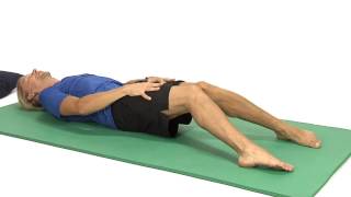 Hook lying hip internal rotation stretch [upl. by Ikram]