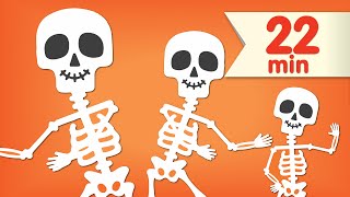 The Skeleton Dance  More  Dance Songs for Kids  Super Simple Songs [upl. by Eimerej]