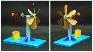 Wind Turbine Working Model  School Projects [upl. by Cr]