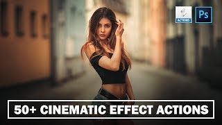 50 CINEMATIC COLOR GRADING PHOTOSHOP ACTION FREE [upl. by Havelock8]