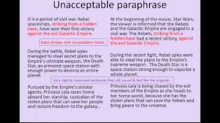 Summarizing Paraphrasing and Quoting A Guide to Doing it Right [upl. by Ocirederf594]