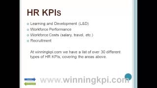 HR KPIs Example [upl. by Sumaes]