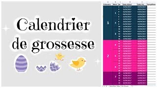 COMMENT CALCULER LAGE DE SA GROSSESSE  CALENDRIER GRATUIT [upl. by Jerry238]