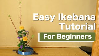 Easy Ikebana For Beginners  Ikebana Lesson  Ikebana Master Rijo [upl. by Koressa55]