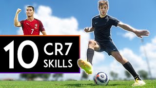 TOP 10 Cristiano Ronaldo Skills [upl. by Ahsilef]