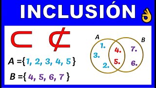 INCLUSION DE CONJUNTOS [upl. by Nosloc]