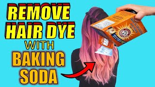 4 Easy Ways to REMOVE HAIR DYE With BAKING SODA [upl. by Bee995]