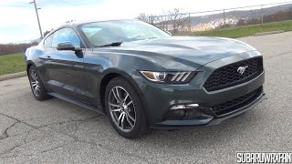 2015 Ford Mustang EcoBoost Premium InDepth Tour [upl. by Dnomasor427]