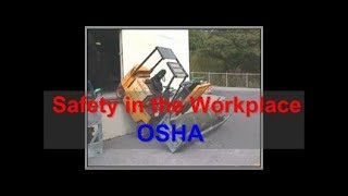 Workplace Safety  OSHA  Safety at Work [upl. by Tompkins411]