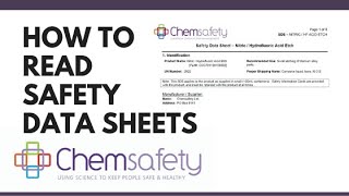 How to read Safety Data Sheets Webinar [upl. by Stoddard]