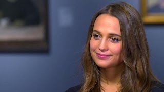 Alicia Vikander CBS Interview [upl. by Berneta935]