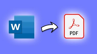 How to convert Word documents to PDF for Beginners [upl. by Leribag145]