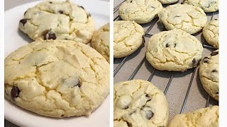 Cake Mix Chocolate Chip Cookies  Bake With Me  AtHomeWithZane [upl. by Eittam]