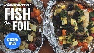 How to Grill Fish in Foil  Fish in Foil Recipe l Kitchen Dads Cooking [upl. by Atikram416]