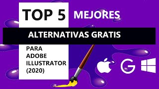 📢TOP 5 MEJORES ALTERNATIVAS 💰GRATIS PARA ADOBE ILLUSTRATOR 🚀 [upl. by Lewellen]