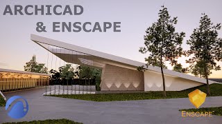 Enscape amp Archicad Exterior render Workflow [upl. by Nelaf]