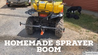 Homemade ATV Tank Sprayer Boom [upl. by Assirok]