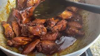 HOW TO MAKE BROWN STEW CHICKEN WINGS WITH SUGAR [upl. by Ihculo]