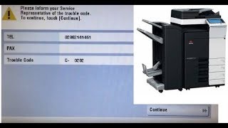 Trouble Reset Olivetti d color MF223 MF283 MF254 MF304 MF364 MF454 MF554 C0202 C0204 C0206 C0208 [upl. by Asserak]