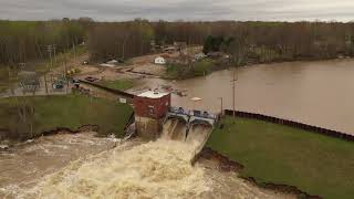 Smallwood Lake Dam Overflows After Edenville Dam Failure [upl. by Keram]