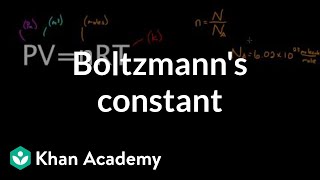 Boltzmanns constant  Physics  Khan Academy [upl. by Niknar646]