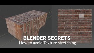 Daily Blender Secrets  How to avoid Texture stretching [upl. by Wang108]