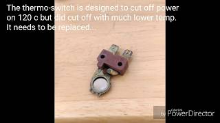 Delonghi Radiantor heater repair for thermostat replacement [upl. by Eesyak323]