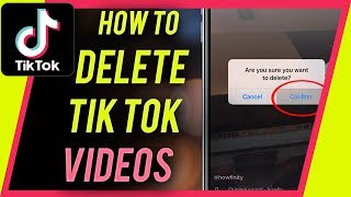 How to DELETE a TIKTOK video [upl. by Filemon952]