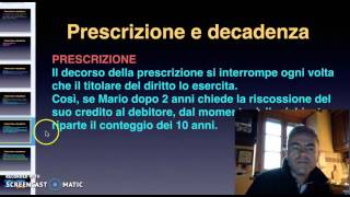 Prescrizione decadenza [upl. by Aidroc130]