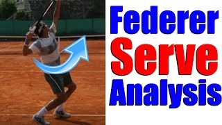 Roger Federer Serve Analysis  Tennis Serve Lesson [upl. by Nylirak]