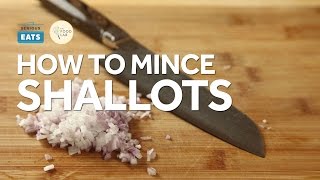 Knife Skills How to Mince Shallots [upl. by Nolat]