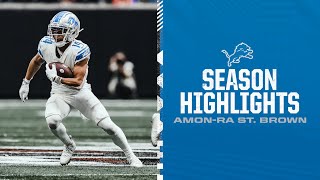 WR AmonRa St Brown Highlights  2021 Season [upl. by Oruntha]