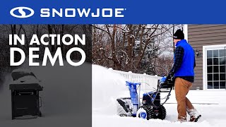 24VX4SB24  Snow Joe 96Volt MAX IONMAX Cordless Self Propelled Dual Stage Snow Blower  Live Demo [upl. by Siusan]