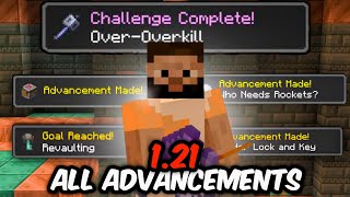 Completing All Advancements in 121 Minecraft PE [upl. by Chastain]