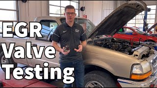 OnVehicle EGR System Overview and Ford EGR Valve Testing [upl. by Dre657]