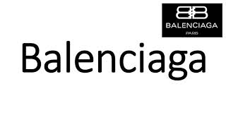 How to Pronounce Balenciaga CORRECTLY [upl. by Wedurn]