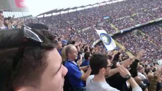 Derby Inter  Milan Guardate la reazione dei tifosi dell Inter dopo il pareggio del Milan [upl. by Nannek]